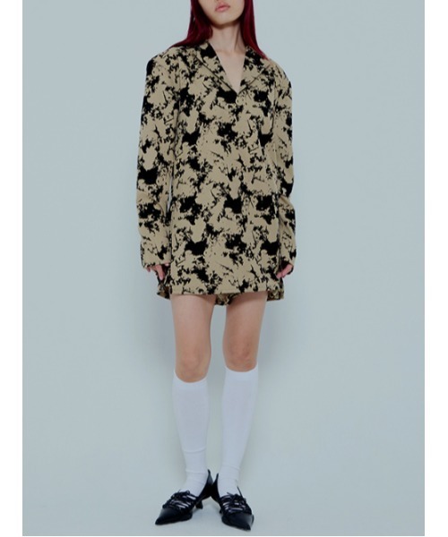 AMAIL（アマイル）の「Power box dress（サロペット/オーバーオール・レディース・ブラック/ベージュ・FREE）」の4枚目の写真