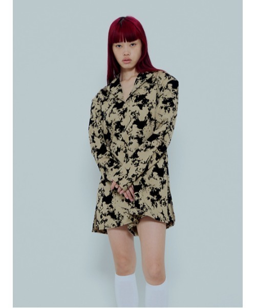 AMAIL（アマイル）の「Power box dress（サロペット/オーバーオール・レディース・ブラック/ベージュ・FREE）」の3枚目の写真