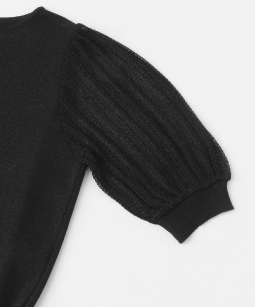 URBAN RESEARCH ROSSO WOMEN（アーバンリサーチ　ロッソ）の「ドッキングシアープリーツスリーブプルオーバー（ニット/セーター・レディース・グリーン系その他/ライトベージュ/ブラック/オフホワイト・FREE）」の11枚目の写真