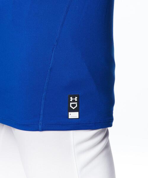 UNDER ARMOUR(アンダーアーマー)の「UAヒートギア コンフォート フィッティド ロングスリーブ モックネック シャツ(ベースボール/メンズ)(Tシャツ/カットソー・メンズ・ブルー・M/XL/L/S/3XL)」の5枚目の写真