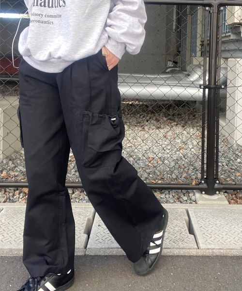セール】カーゴデザインタックワイドパンツ(kiharu select