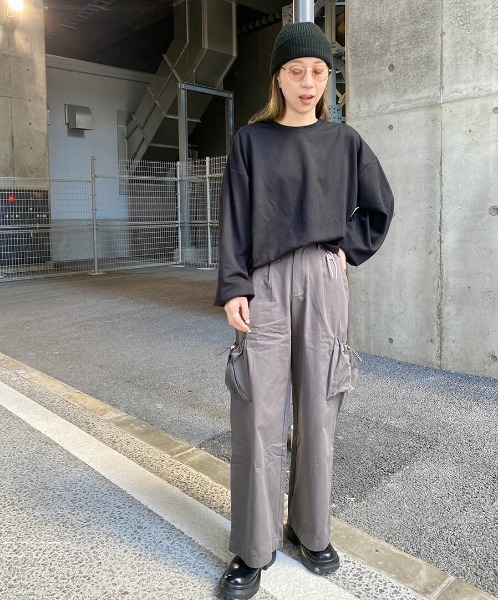 セール】カーゴデザインタックワイドパンツ(kiharu select