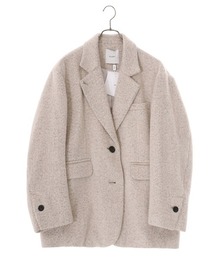 CLANE（クラネ）の「CLANE / クラネ：MIX SHAGGY OVER TAILORED JACK：15101-0002[DEA]（テーラードジャケット・レディース）」
