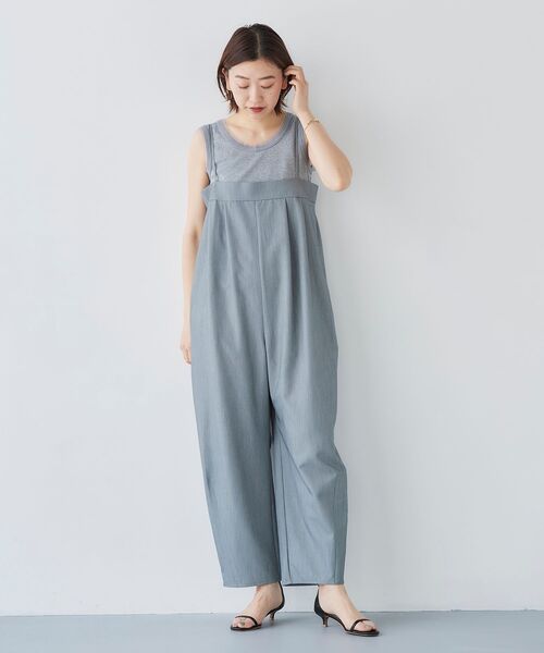 le.coeur blanc（ルクールブラン）の「ラメリブタンクトップ（タンクトップ・レディース・ブラック/グレー/オフホワイト・38）」の14枚目の写真