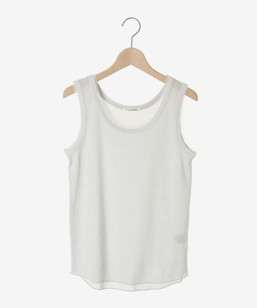 le.coeur blanc（ルクールブラン）の「ラメリブタンクトップ（タンクトップ・レディース・ブラック/グレー/オフホワイト・38）」の20枚目の写真