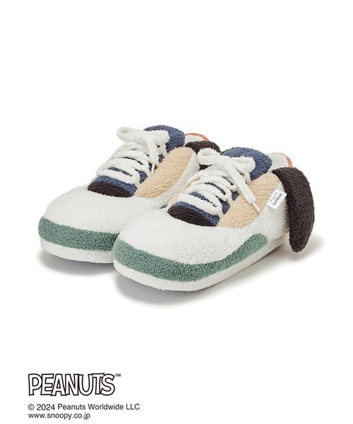 gelato pique(ジェラートピケ)の「【PEANUTS】【HOMME】ルームシューズ(ルームシューズ/スリッパ・メンズ・グリーン・FREE)」の2枚目の写真