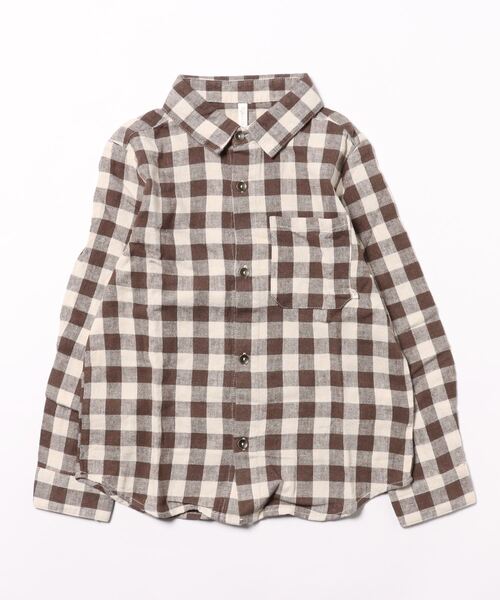 【セール】/Rylee＋Cru/COLLARED LONG SLEEVE SHIRT || CHARCOAL CHECK（その他ベビー用品）｜Rylee + Cru（ライリーアンドクルー）
