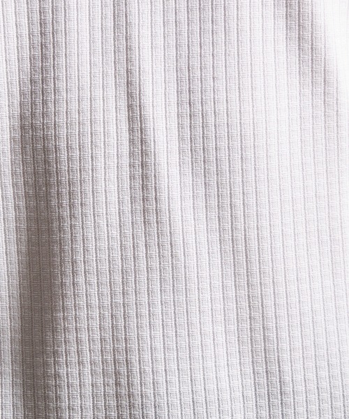 HIDEAWAYS NICOLE（ハイダウェイニコル）の「ブロックリンクスＶネック半袖プルオーバー（Tシャツ/カットソー・メンズ・ピンク/ライトグレー/ホワイト/サックスブルー/ブラック・LARGE/MEDIUM/X-LARGE）」の7枚目の写真