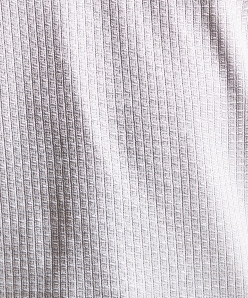 HIDEAWAYS NICOLE（ハイダウェイニコル）の「ブロックリンクスＶネック半袖プルオーバー（Tシャツ/カットソー・メンズ・ピンク/ライトグレー/ホワイト/サックスブルー/ブラック・LARGE/MEDIUM/X-LARGE）」の6枚目の写真