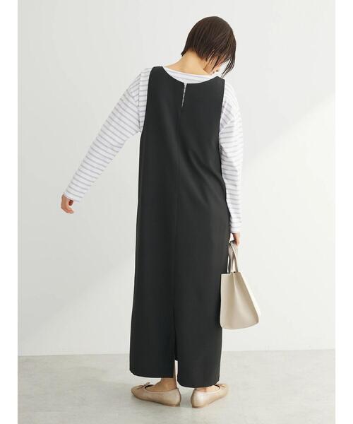 Green　Parks（グリーンパークス）の「前後2wayハイスペックジャンパースカート（ジャンパースカート・レディース・ブラック/ベージュ/グレー・L/M）」の18枚目の写真