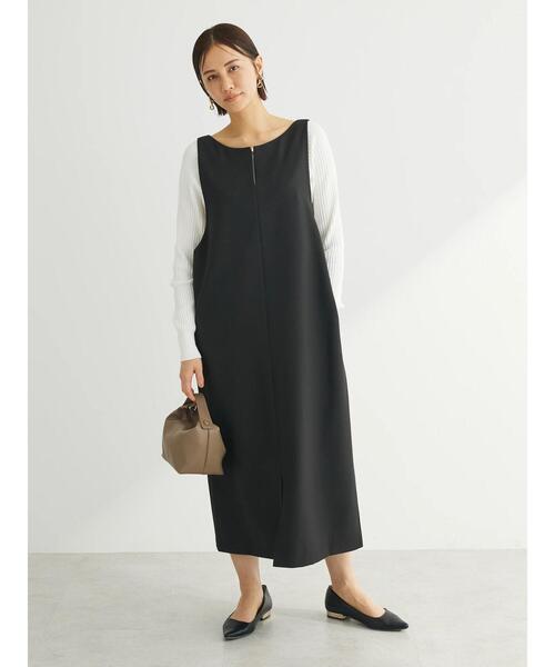 Green　Parks（グリーンパークス）の「前後2wayハイスペックジャンパースカート（ジャンパースカート・レディース・ブラック/ベージュ/グレー・L/M）」の19枚目の写真