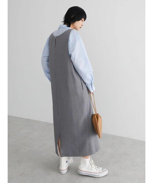 Green　Parks（グリーンパークス）の「前後2wayハイスペックジャンパースカート（ジャンパースカート・レディース・ブラック/ベージュ/グレー・L/M）」の21枚目の写真