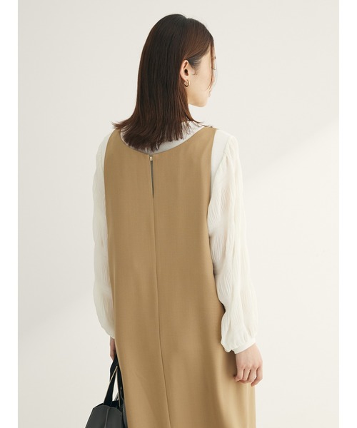 Green　Parks（グリーンパークス）の「前後2wayハイスペックジャンパースカート（ジャンパースカート・レディース・ブラック/ベージュ/グレー・L/M）」の11枚目の写真