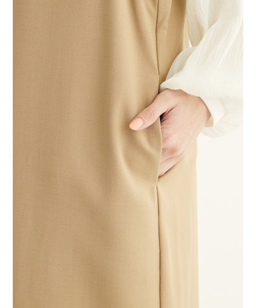 Green　Parks（グリーンパークス）の「前後2wayハイスペックジャンパースカート（ジャンパースカート・レディース・ブラック/ベージュ/グレー・L/M）」の13枚目の写真