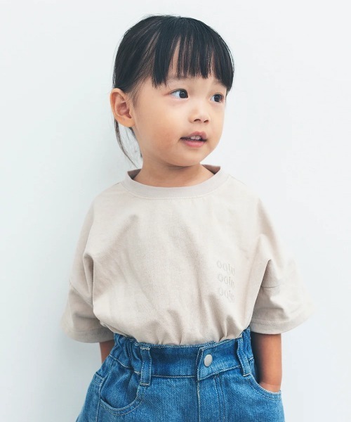 ooju(オージュ)の「【ooju】プリントTシャツ(キッズ)(Tシャツ/カットソー・キッズ・グレイッシュベージュ/チャコールグレー・1/2/3/4)」の10枚目の写真