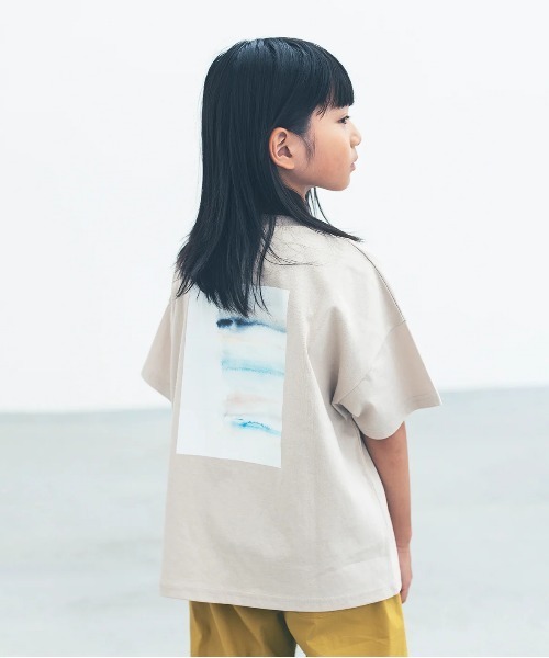 ooju(オージュ)の「【ooju】プリントTシャツ(キッズ)(Tシャツ/カットソー・キッズ・グレイッシュベージュ/チャコールグレー・1/2/3/4)」の6枚目の写真