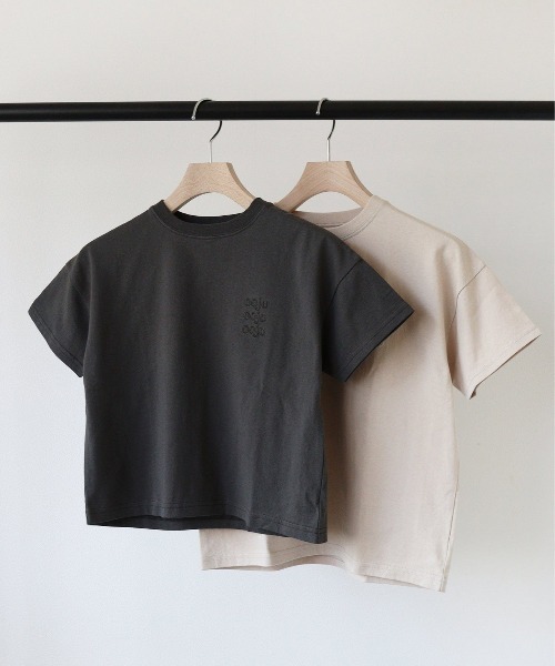 ooju(オージュ)の「【ooju】プリントTシャツ(キッズ)(Tシャツ/カットソー・キッズ・グレイッシュベージュ/チャコールグレー・1/2/3/4)」の11枚目の写真