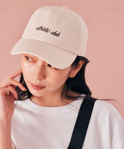 BARNYARDSTORM（バンヤードストーム）の「BARNYARDSTORM / ATHLETICロゴCAP（キャップ・レディース・ネイビー/オフホワイト/グリーン・FREE）」の4枚目の写真