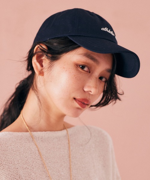 BARNYARDSTORM（バンヤードストーム）の「BARNYARDSTORM / ATHLETICロゴCAP（キャップ・レディース・ネイビー/オフホワイト/グリーン・FREE）」の8枚目の写真