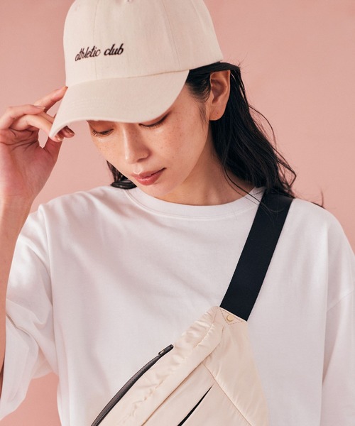 BARNYARDSTORM（バンヤードストーム）の「BARNYARDSTORM / ATHLETICロゴCAP（キャップ・レディース・ネイビー/オフホワイト/グリーン・FREE）」の9枚目の写真