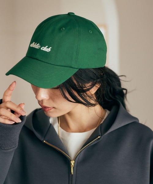 BARNYARDSTORM（バンヤードストーム）の「BARNYARDSTORM / ATHLETICロゴCAP（キャップ・レディース・ネイビー/オフホワイト/グリーン・FREE）」の6枚目の写真