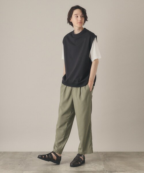 THE SHOP TK (ザ ショップ ティーケー )の「◆【ベスト+半袖Tシャツセット】CAVEアンサンブルベスト(Tシャツ/カットソー・メンズ・グレー/ブルー/ブラック・02/03)」の4枚目の写真