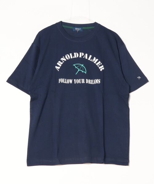 Arnold Palmer(アーノルドパーマー)の「【Arnold Palmer】4051241 天竺プリントTシャツ(Tシャツ/カットソー・メンズ・ネイビー/ホワイト/グリーン・M/L/LL)」の3枚目の写真