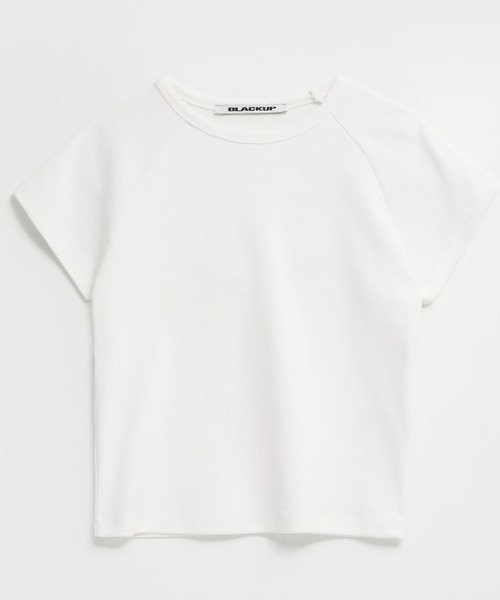 BLACKUP（ブラックアップ）の「[B-BASIC] スタンダードラグラン半袖Tシャツ（Tシャツ/カットソー・レディース・ブラック/ライトベージュ/ピンク/ホワイト・FREE）」の18枚目の写真