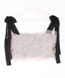 PICCIN | 【WEB限定】チュールフリルショートビスチェ(キャミソール)