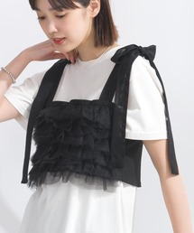 PICCIN | 【WEB限定】チュールフリルショートビスチェ(キャミソール)