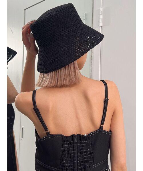 GYDA バケットハット 黒新品未使用タグなし ジェイダ GYDA GYDAシリコンパッチツイルバケットハット