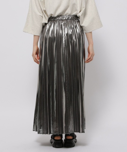 niko and...（ニコアンド）の「メタリックプリーツスカート（スカート・レディース・オレンジ/イエロー/グレー/アイボリー・FREE）」の14枚目の写真