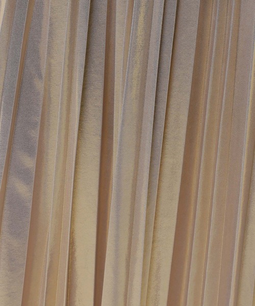 niko and...（ニコアンド）の「メタリックプリーツスカート（スカート・レディース・オレンジ/イエロー/グレー/アイボリー・FREE）」の5枚目の写真
