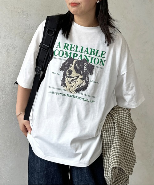 CPCM（シーピーシーエム）の「アソート柄ビッグT（Tシャツ/カットソー・レディース・グレー/オフホワイト/ホワイト系その他/ホワイト/ネイビー/グレー系その他・FREE）」の3枚目の写真