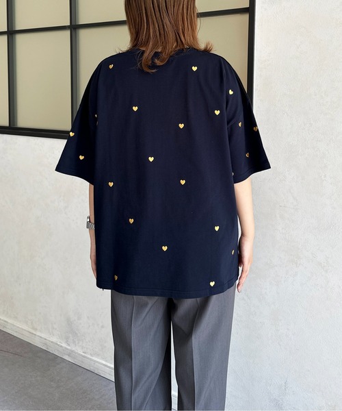CPCM（シーピーシーエム）の「アソート柄ビッグT（Tシャツ/カットソー・レディース・グレー/オフホワイト/ホワイト系その他/ホワイト/ネイビー/グレー系その他・FREE）」の10枚目の写真