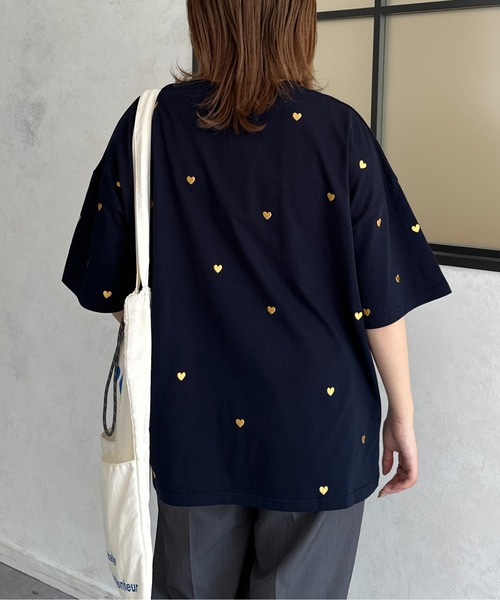 CPCM（シーピーシーエム）の「アソート柄ビッグT（Tシャツ/カットソー・レディース・グレー/オフホワイト/ホワイト系その他/ホワイト/ネイビー/グレー系その他・FREE）」の12枚目の写真