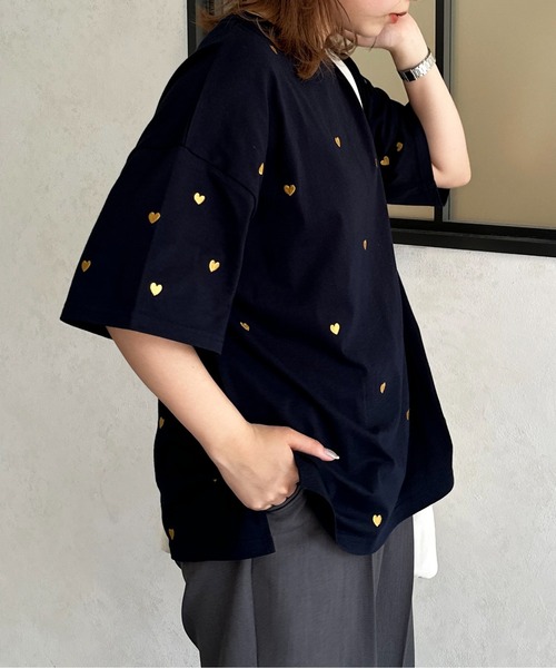 CPCM（シーピーシーエム）の「アソート柄ビッグT（Tシャツ/カットソー・レディース・グレー/オフホワイト/ホワイト系その他/ホワイト/ネイビー/グレー系その他・FREE）」の13枚目の写真