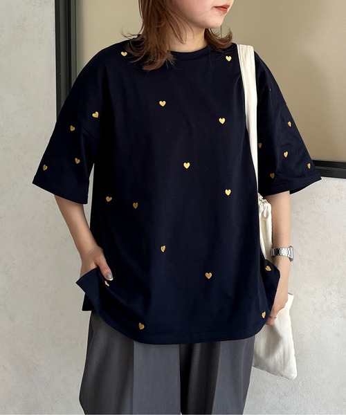 CPCM（シーピーシーエム）の「アソート柄ビッグT（Tシャツ/カットソー・レディース・グレー/オフホワイト/ホワイト系その他/ホワイト/ネイビー/グレー系その他・FREE）」の14枚目の写真