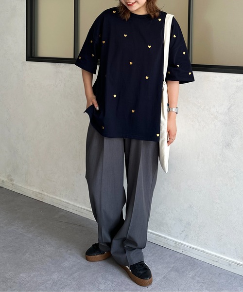 CPCM（シーピーシーエム）の「アソート柄ビッグT（Tシャツ/カットソー・レディース・グレー/オフホワイト/ホワイト系その他/ホワイト/ネイビー/グレー系その他・FREE）」の15枚目の写真
