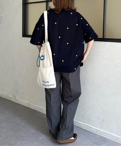 CPCM（シーピーシーエム）の「アソート柄ビッグT（Tシャツ/カットソー・レディース・グレー/オフホワイト/ホワイト系その他/ホワイト/ネイビー/グレー系その他・FREE）」の16枚目の写真