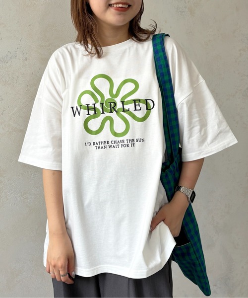 CPCM（シーピーシーエム）の「アソート柄ビッグT（Tシャツ/カットソー・レディース・グレー/オフホワイト/ホワイト系その他/ホワイト/ネイビー/グレー系その他・FREE）」の19枚目の写真