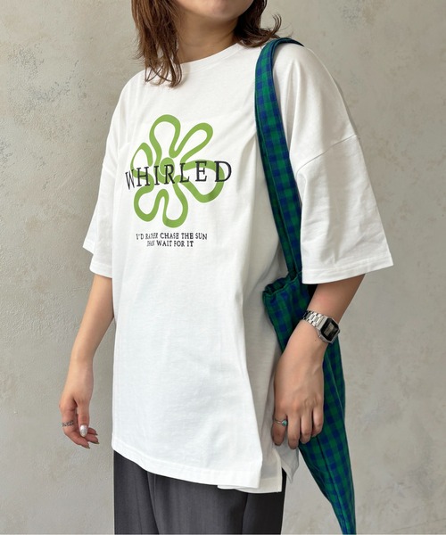 CPCM（シーピーシーエム）の「アソート柄ビッグT（Tシャツ/カットソー・レディース・グレー/オフホワイト/ホワイト系その他/ホワイト/ネイビー/グレー系その他・FREE）」の20枚目の写真
