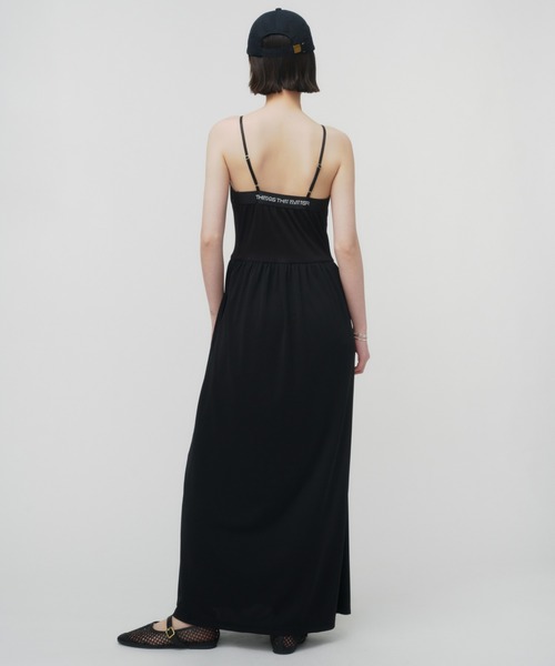THINGS THAT MATTER(シングス ザット マター)の「BOLERO & CAMISOLE JERSEY LONG DRESS / ボレロ&キャミソールジャージロングドレス(ワンピース・レディース・ブラック/ホワイト・FREE)」の22枚目の写真