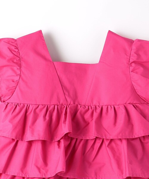 green label relaxing(グリーンレーベルリラクシング)の「ティアード ノースリーブ ブラウス(シャツ/ブラウス・キッズ・ブラック/ピンク・100cm/110cm/120cm/130cm)」の8枚目の写真