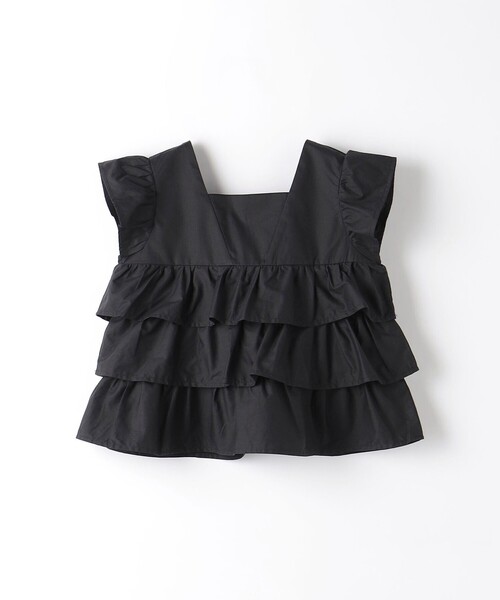 green label relaxing(グリーンレーベルリラクシング)の「ティアード ノースリーブ ブラウス(シャツ/ブラウス・キッズ・ブラック/ピンク・100cm/110cm/120cm/130cm)」の5枚目の写真