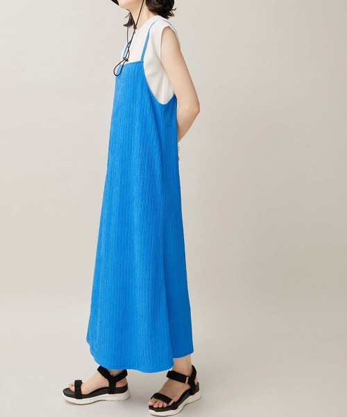 ROPE' PICNIC（ロペピクニック）の「カットジャガードキャミワンピース（ワンピース・レディース・ブルー系その他4/ブラック/オフホワイト・38）」の17枚目の写真