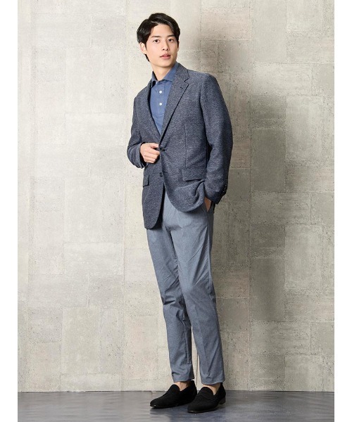 Perfect Suit FActory(パーフェクトスーツファクトリー)の「鹿の子ドット柄 ポロシャツ【ビジネス対応可】ブラック/ブルー/ネイビー(ポロシャツ・メンズ・ブラック/ブルー/ネイビー・S/M/L/LL)」の14枚目の写真