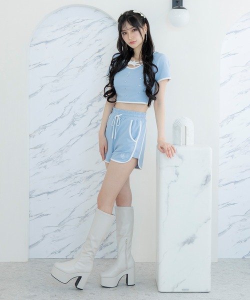 ビジュー付ワンピース XS有】ジュエルビジューワンピース | キャバドレス・ミニドレス