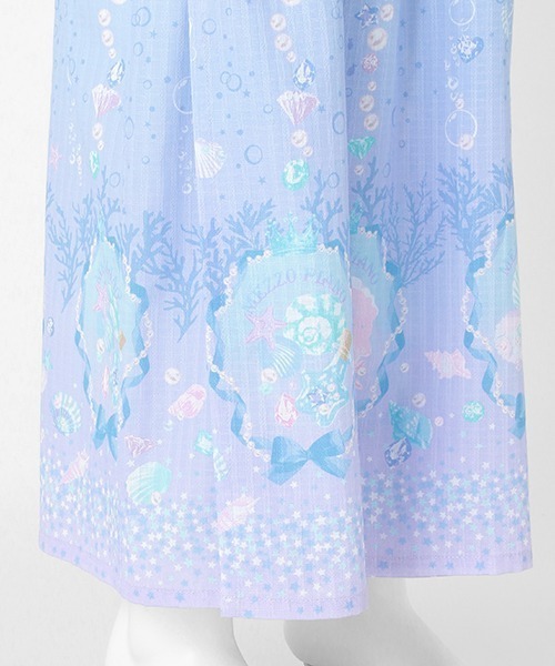 シェルジュエリー柄 浴衣