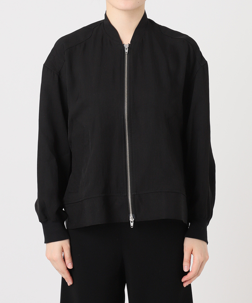 AP STUDIO（エーピーストゥディオ）の「追加ジップブルゾン（ブルゾン・レディース・ブラック/アイボリー・FREE）」の5枚目の写真